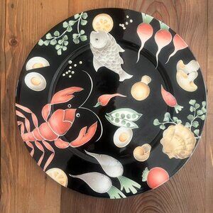 Villeroy & Boch Fruits De Mer 12" Chop Plate VTG Discontinued Lobster Vegetables